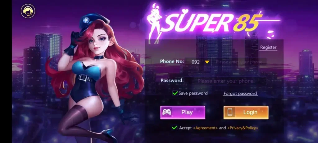 Super 85 Game APK Download (Latest V3.2.5) Free For Android 4 Super 85 game Sign up and Log